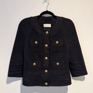 Pierre Balmain Black Jacket with Gold Buttons